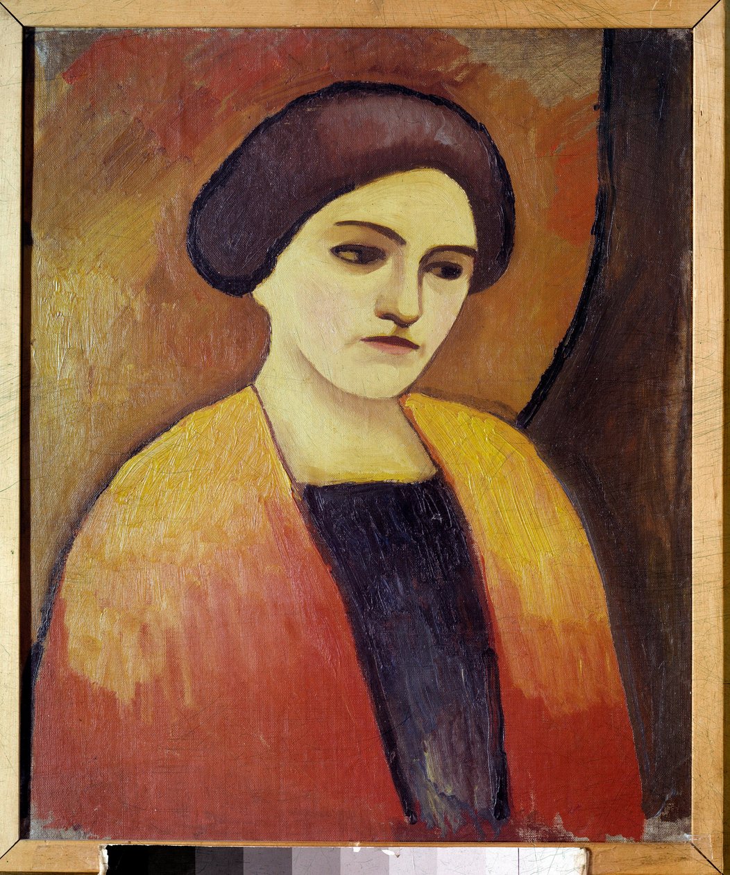 Portret Madame Macke, żony malarza Obraz Augusta Macke (1887-1914) 1911 Paryż, Miejskie Muzeum Sztuki Nowoczesnej autorstwa August Macke