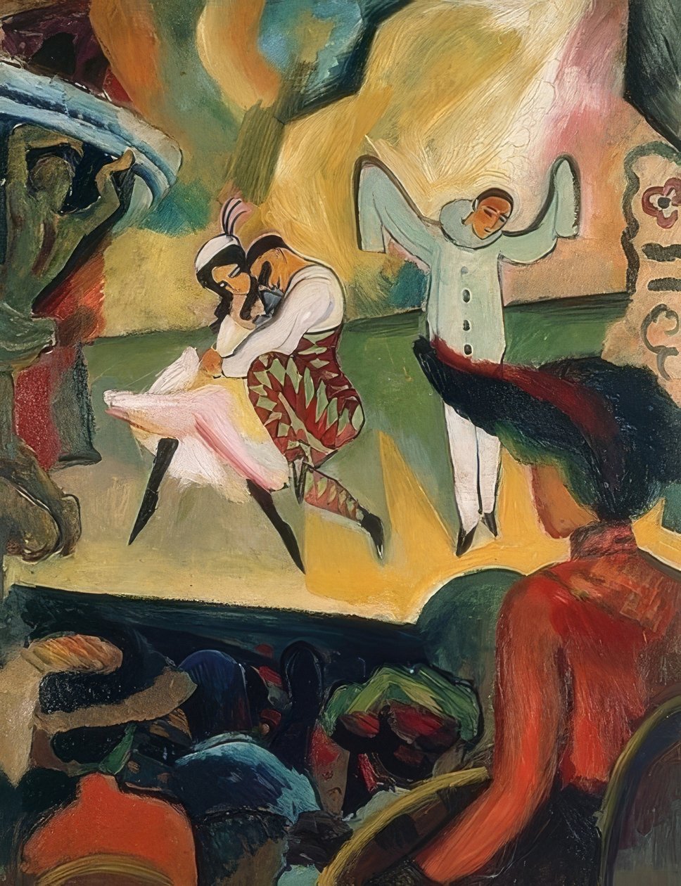 Balet rosyjski I. 1912 autorstwa August Macke