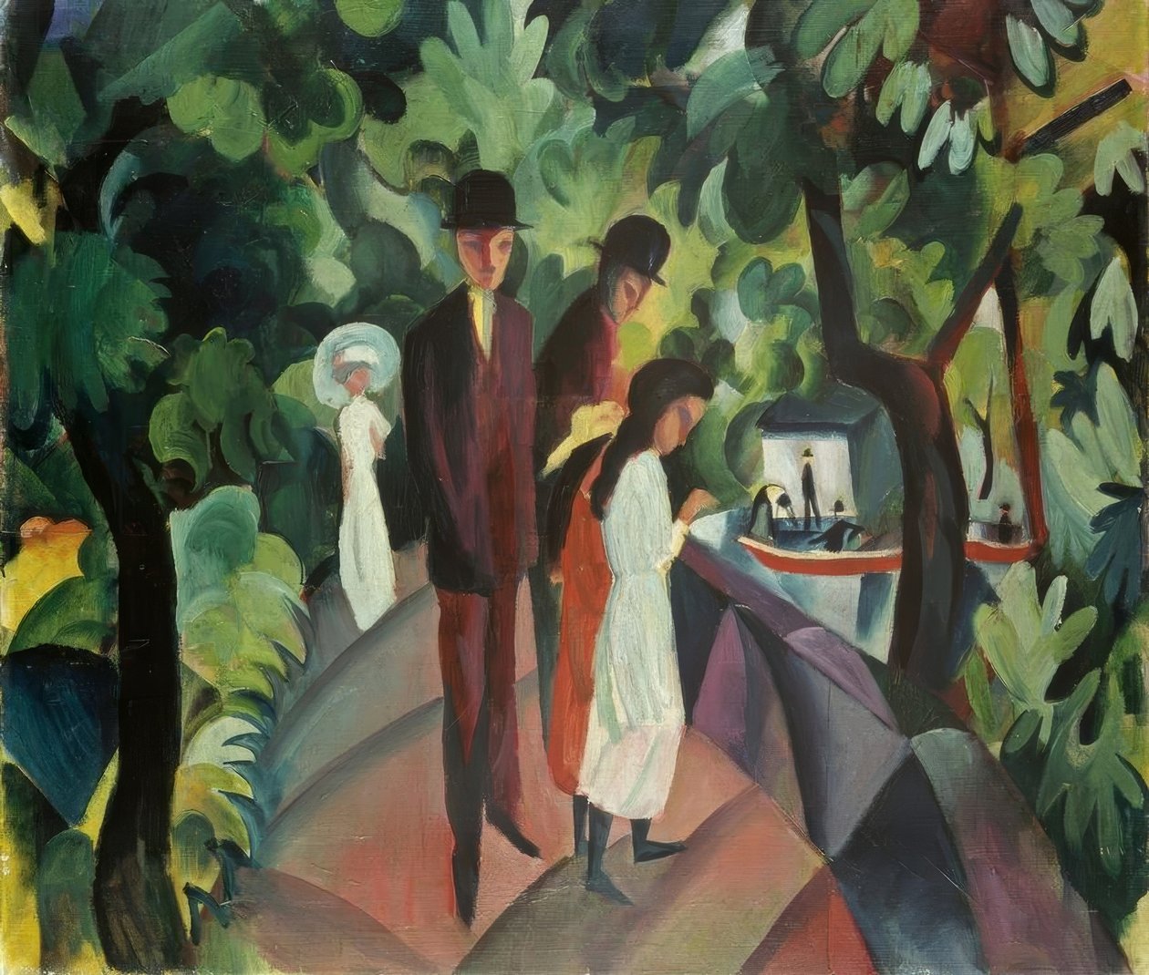 Spacer po moście autorstwa August Macke