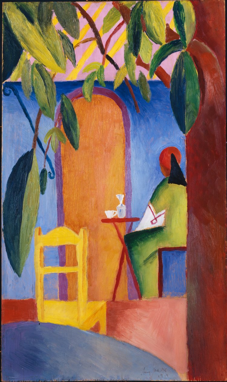 Turecka kawiarnia autorstwa August Macke