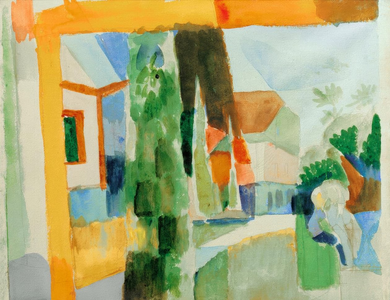 Nasz ogród nad jeziorem 4 autorstwa August Macke