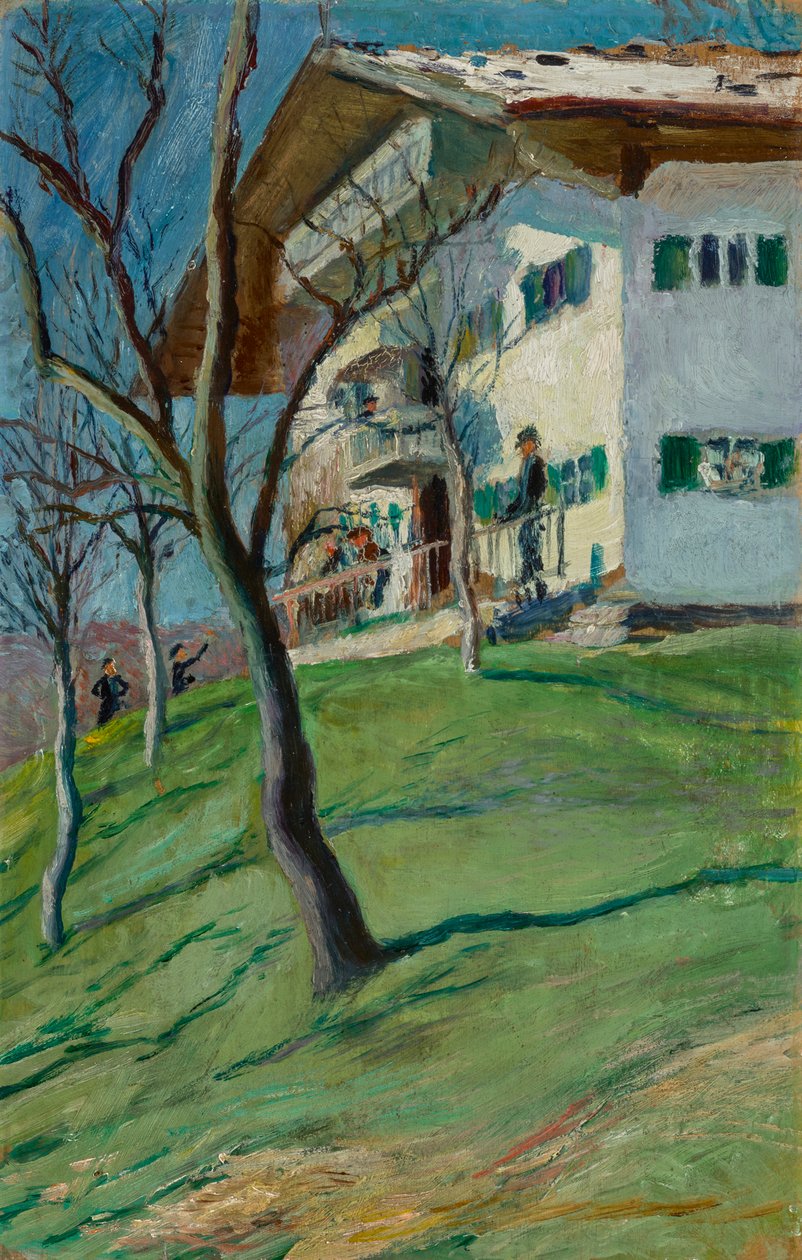 Nasz domek w Tegernsee autorstwa August Macke