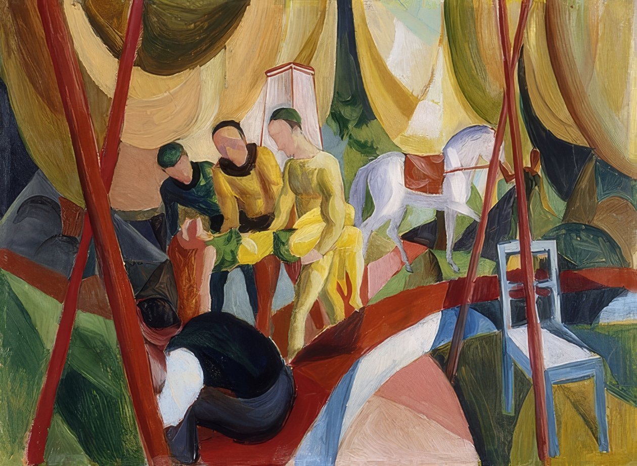 Cyrk. 1913 autorstwa August Macke