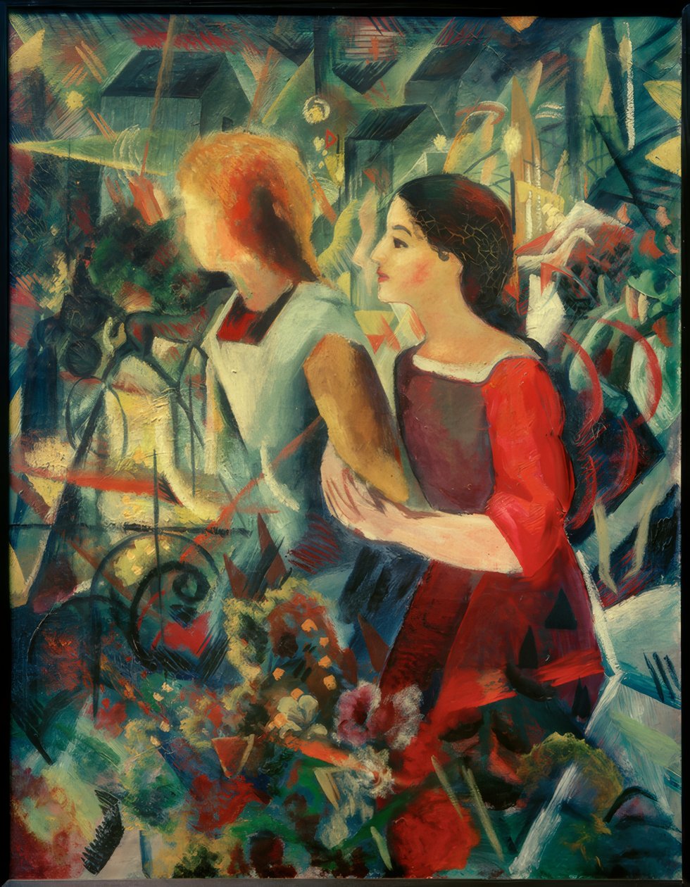 Dwie dziewczyny autorstwa August Macke