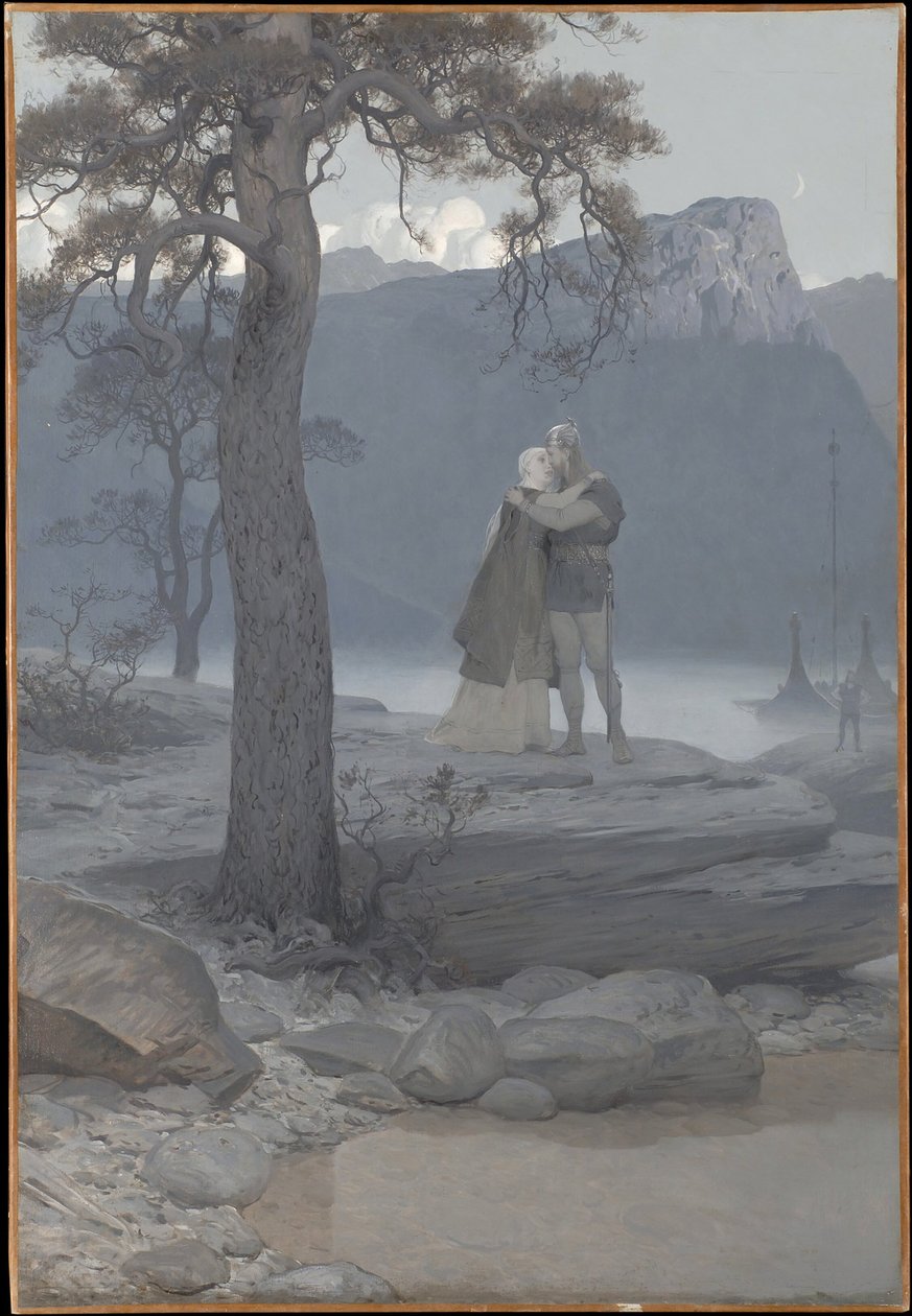Pożegnanie (z „Sagi o Frithiofie”) autorstwa August Malmström