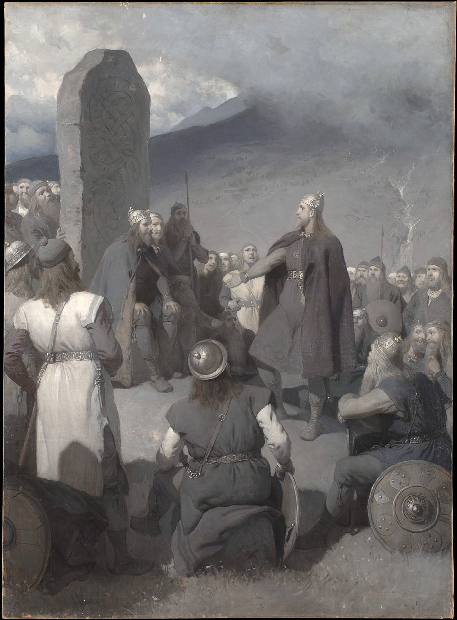 Zaloty Frithiofa (z „Sagi o Frithiofie”) autorstwa August Malmström