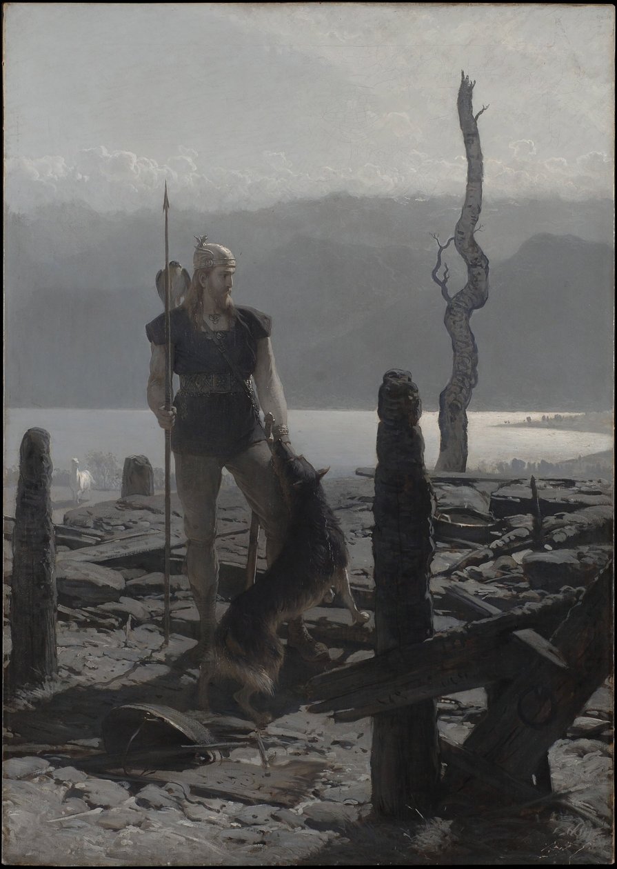 Powrót Frithiofa (z „Sagi o Frithiofie”) autorstwa August Malmström