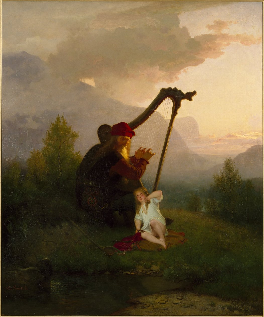 Król Heimer i Aslög autorstwa August Malmström