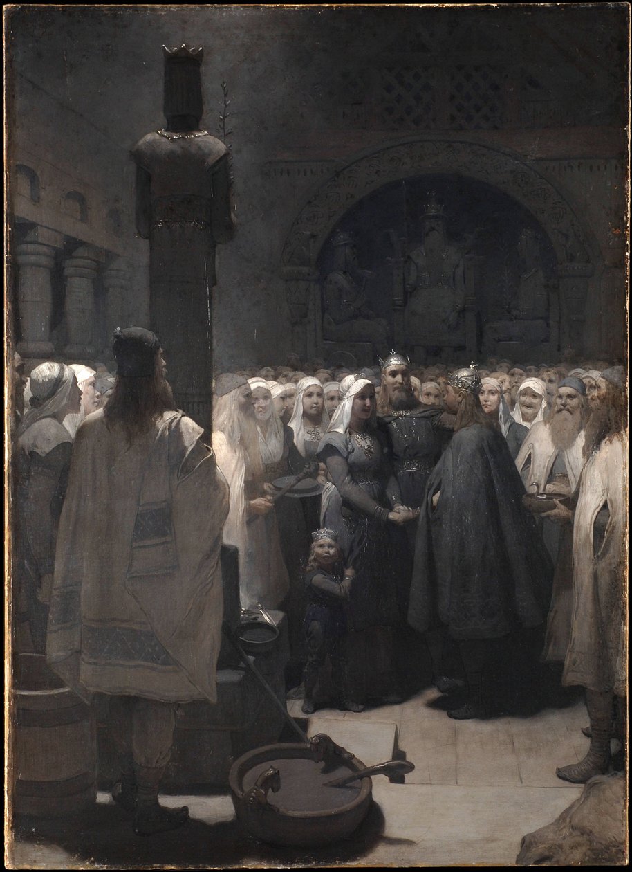 Pojednanie (z Sagi o Frithiofie) autorstwa August Malmström