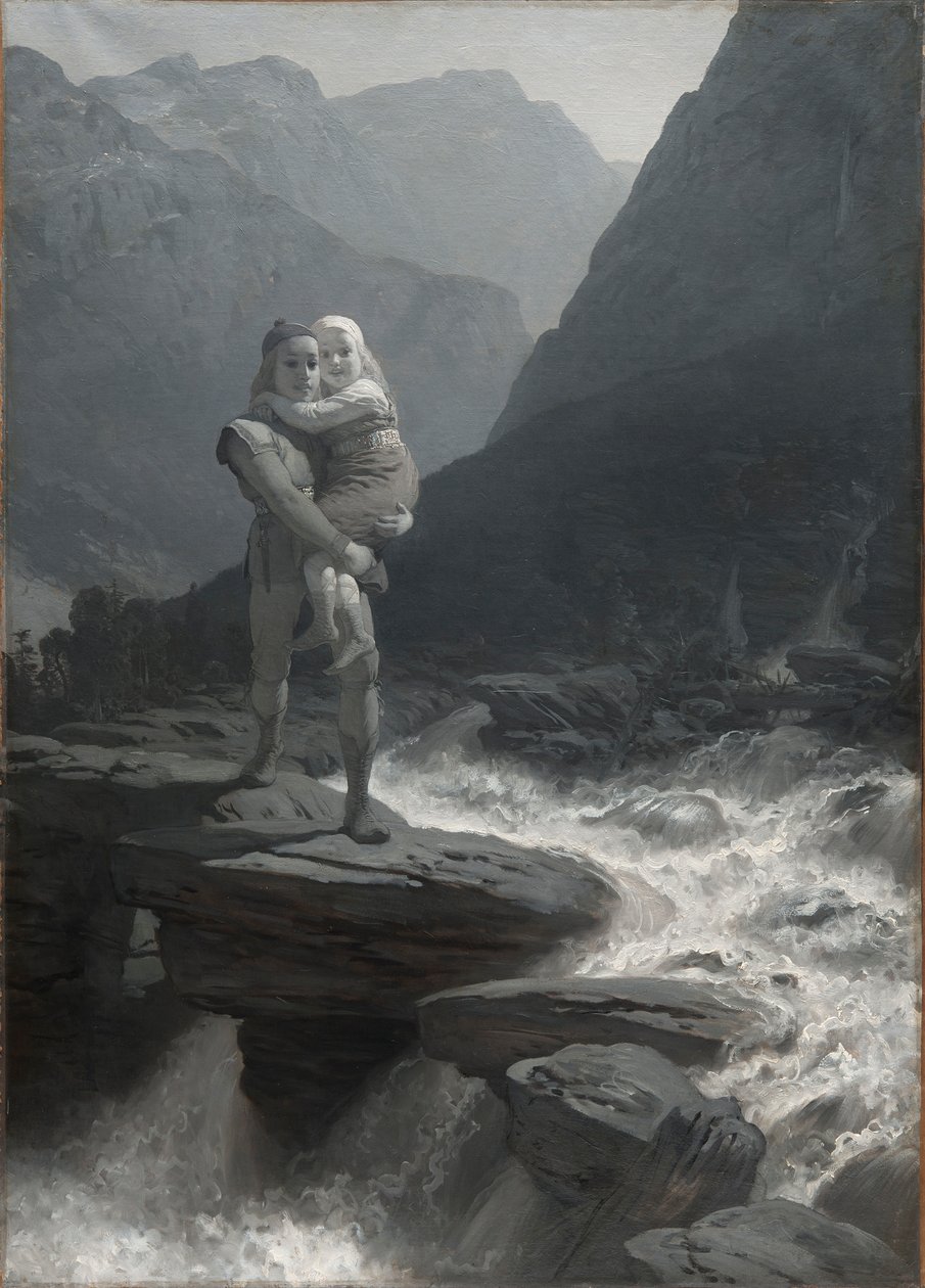 Saga Frithiof za: Frithiof i Ingeborg, 1880s. autorstwa August Malmström