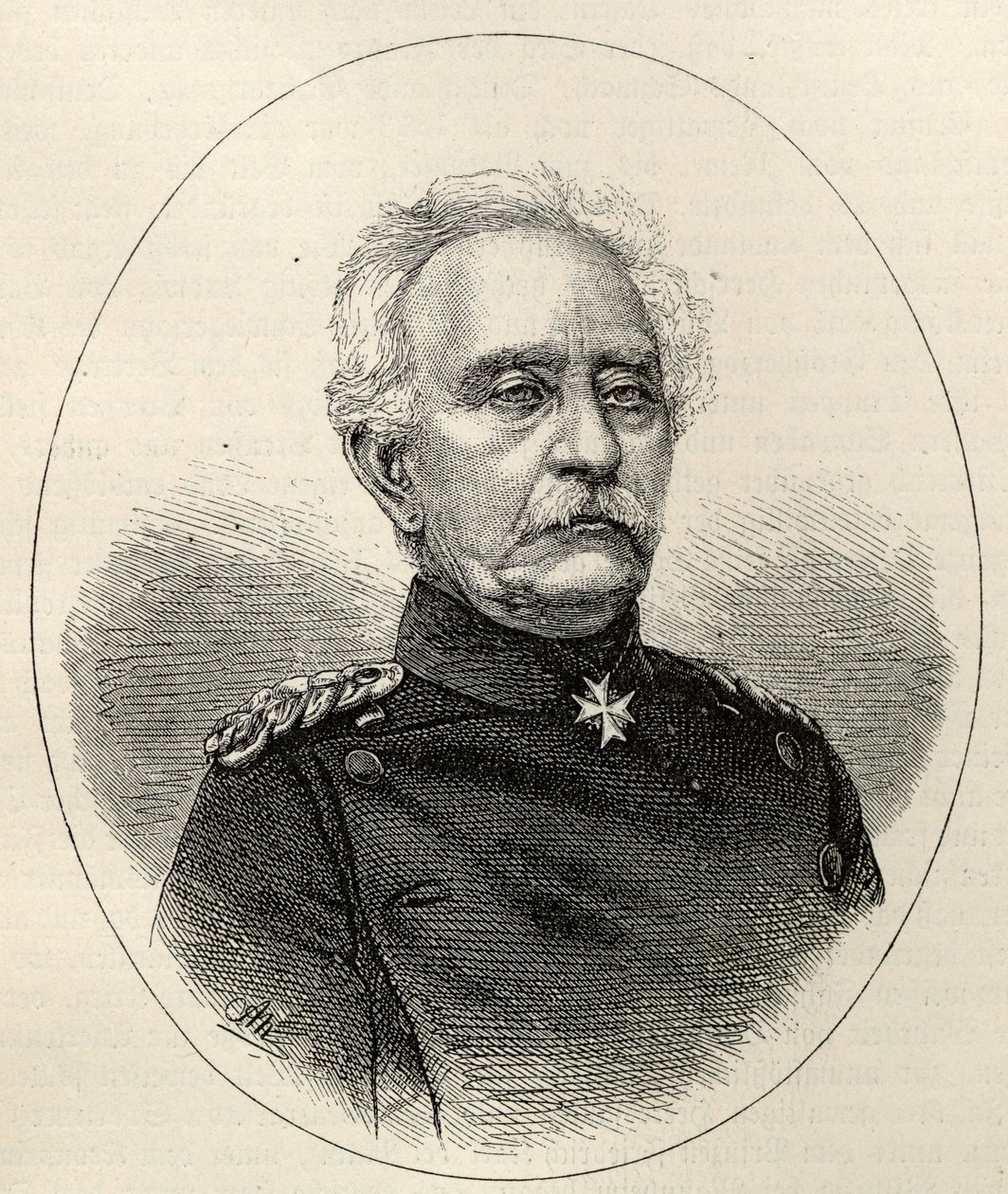 Generał Karl Friedrich von Steinmetz 1796-1877. autorstwa August Neumann