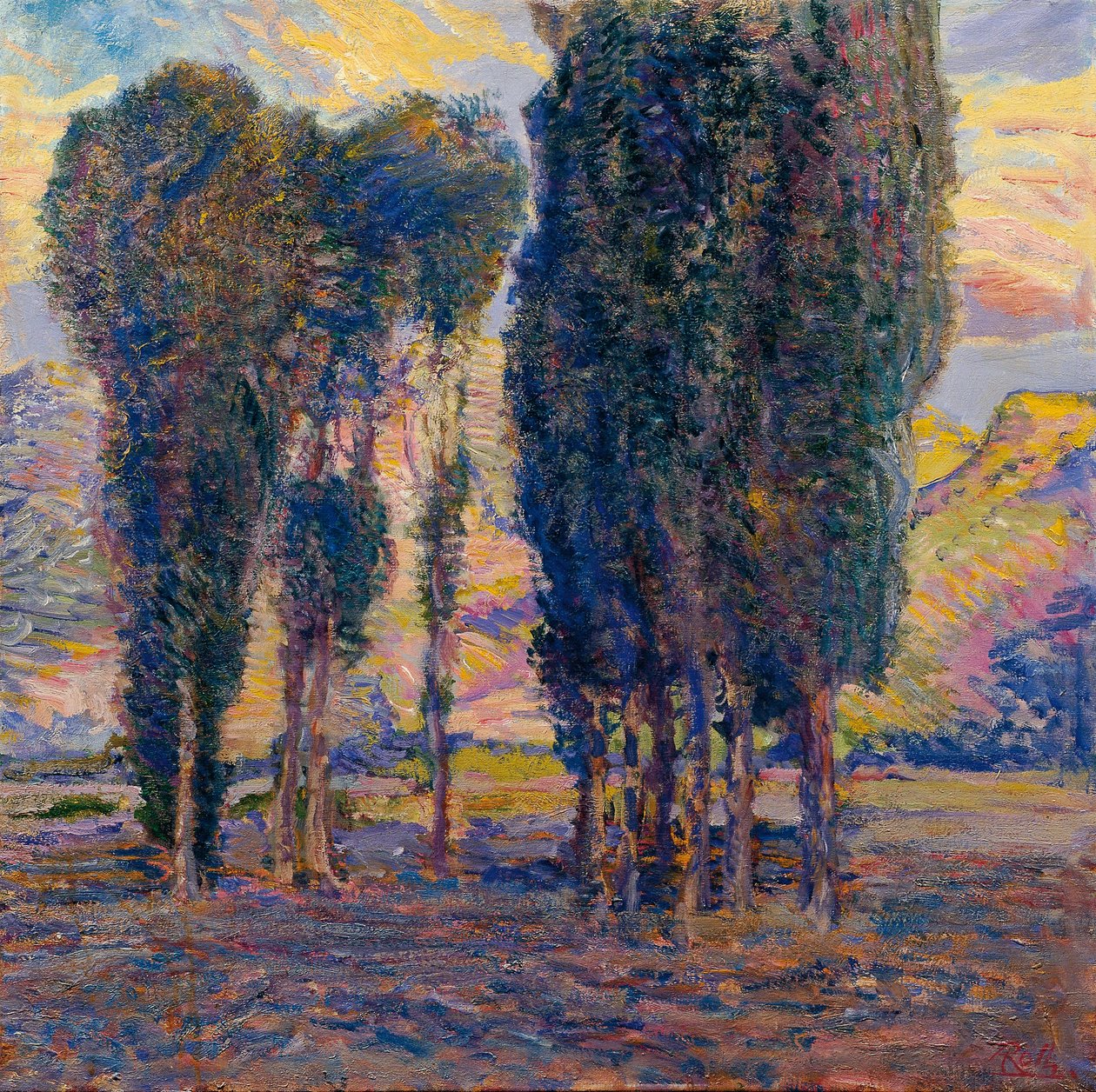 Topole autorstwa August Roth