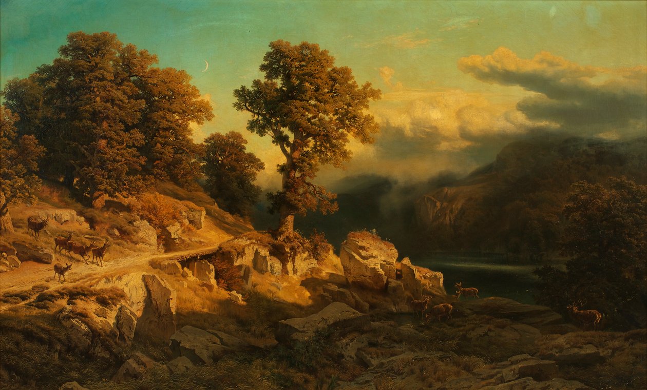 jesienny krajobraz autorstwa August Schaeffer von Wienwald