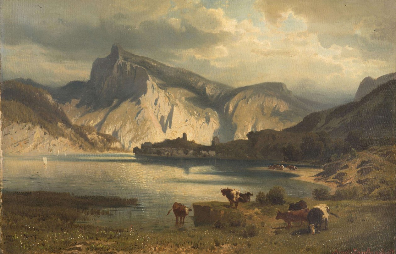 Krajobraz z jeziorem autorstwa August Schaeffer von Wienwald