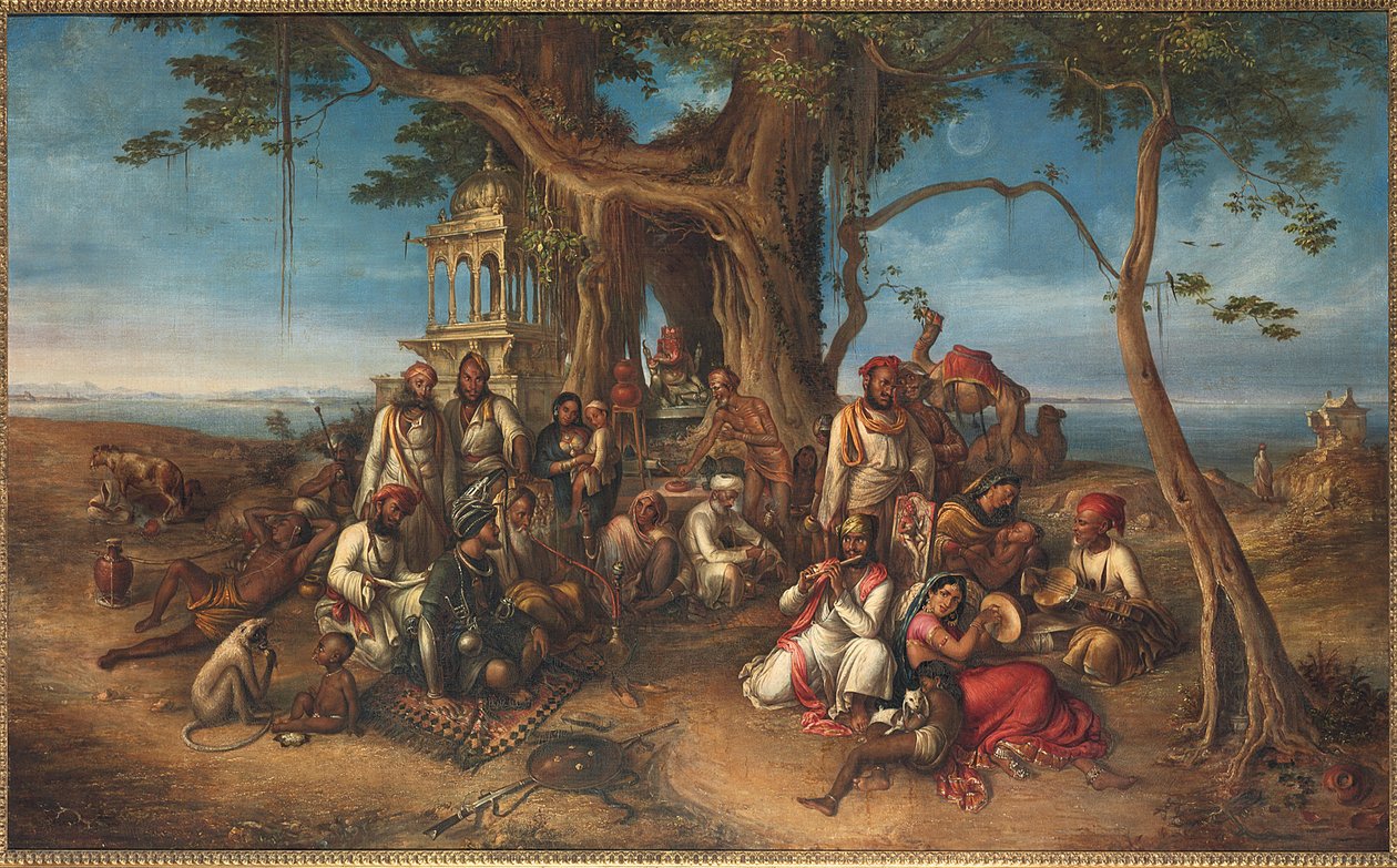 The Thugs of India: Zatrzymaj się w Sanktuarium Ganesh autorstwa August Theodor Schoefft