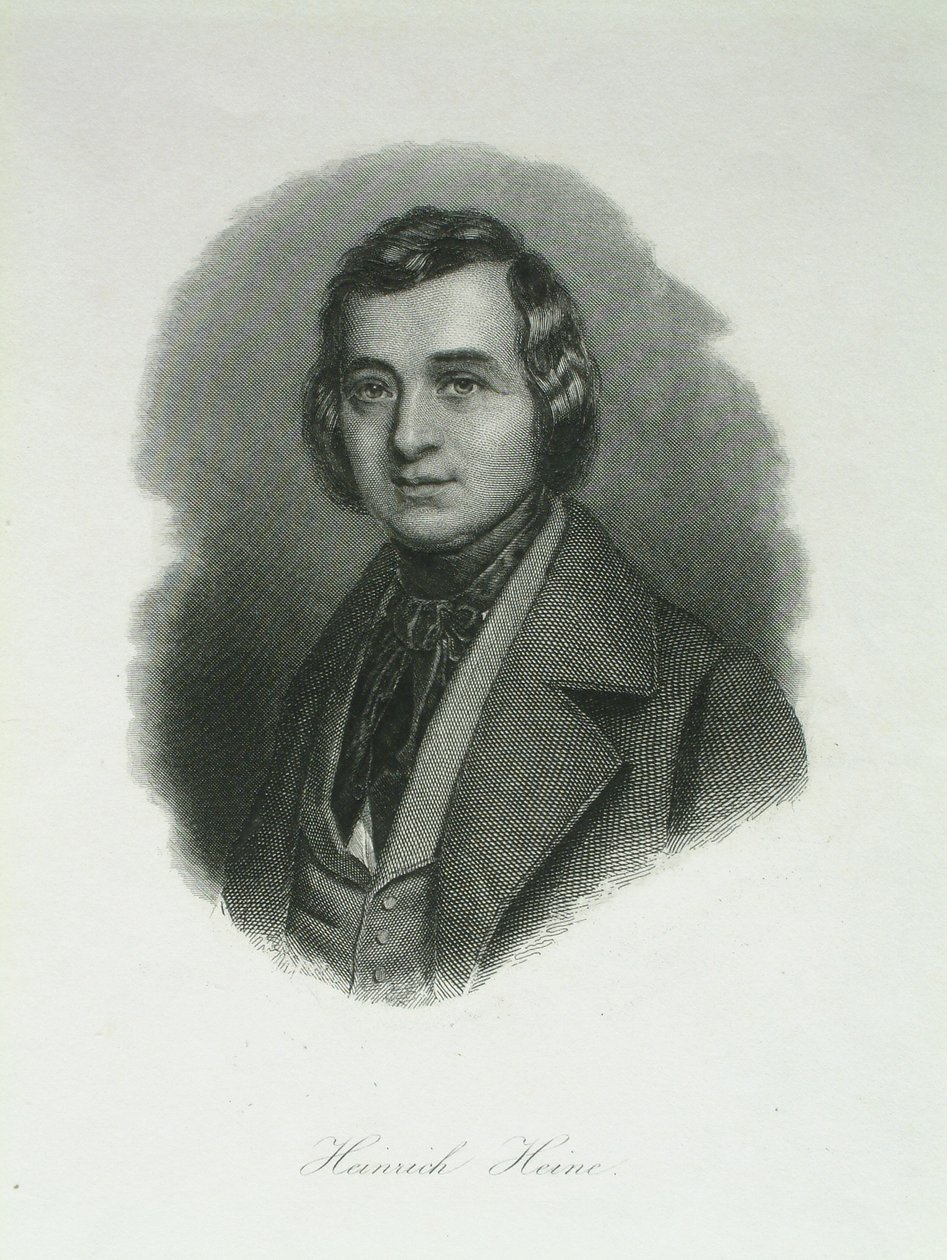 Portret poety Heinricha Heinego 1797-1856, 1842 autorstwa August Weger