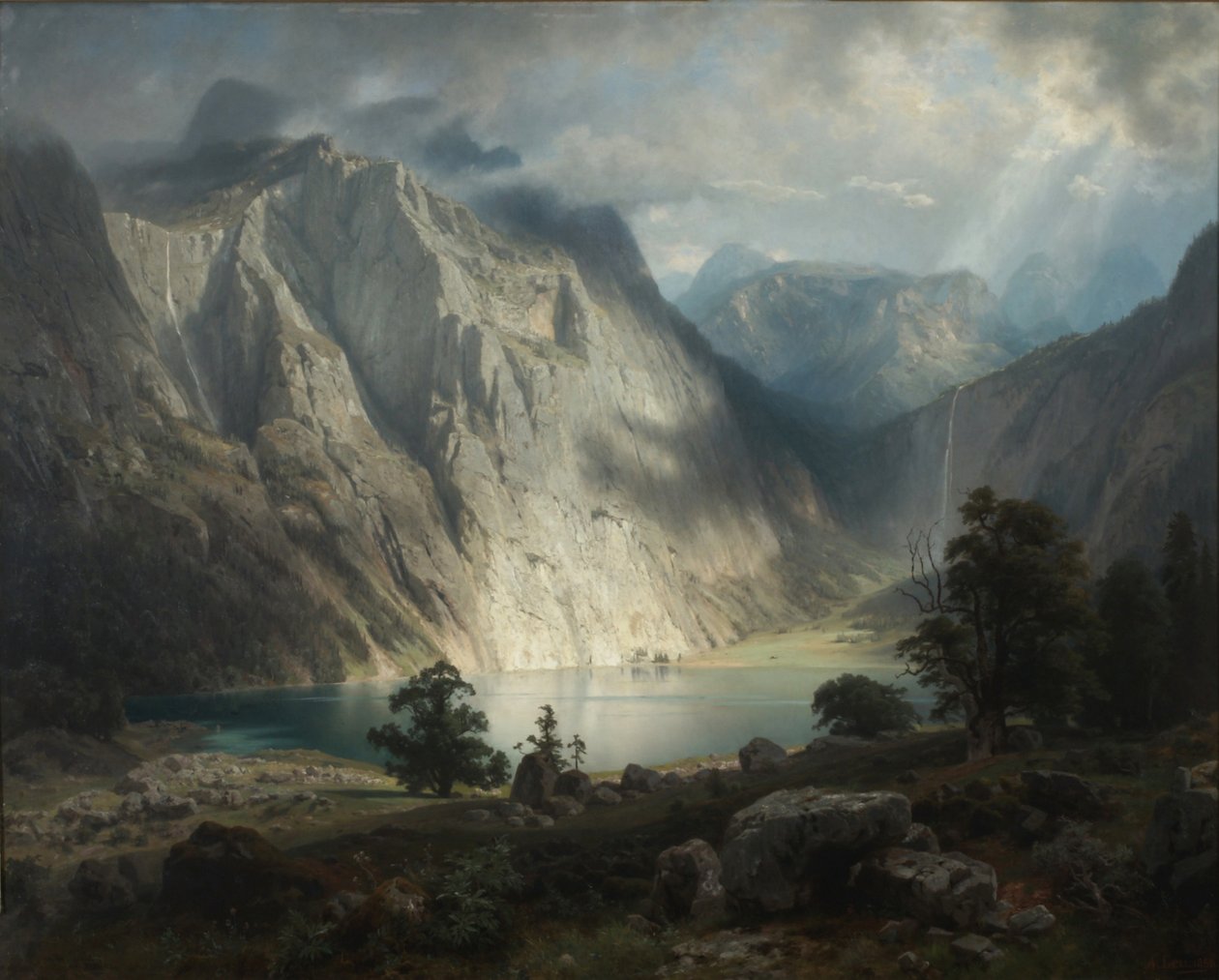 Obersee w pobliżu Berchtesgaden autorstwa August Wilhelm Leu