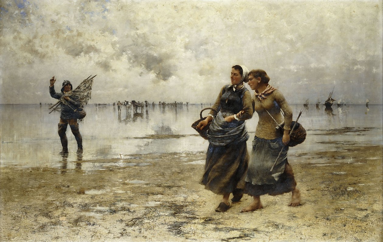 Odpływ, autorstwa August Wilhelm Nikolaus Hagborg