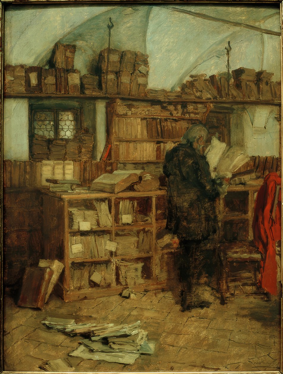 W archiwum autorstwa August von Pettenkofen
