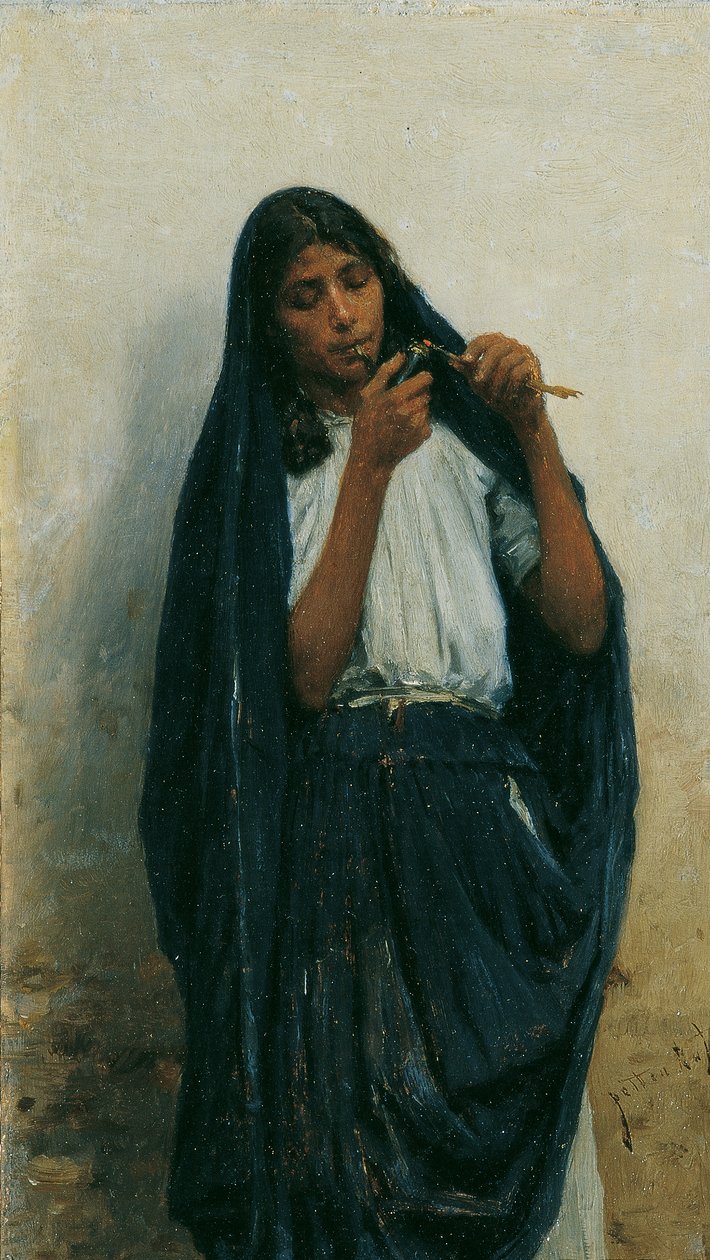 cygański autorstwa August von Pettenkofen