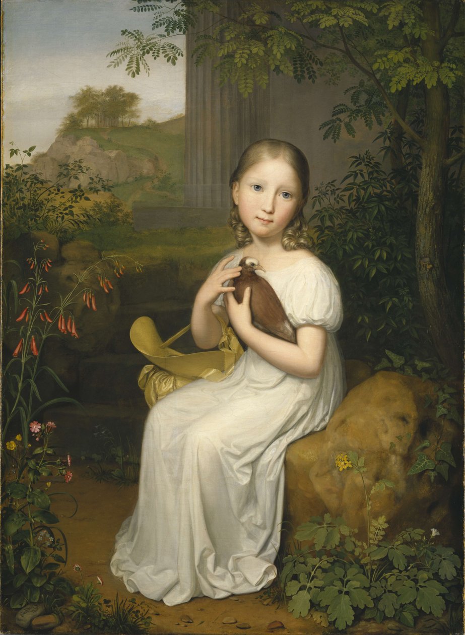 Portret hrabiny Louise Bose jako dziecka autorstwa August von der Embde