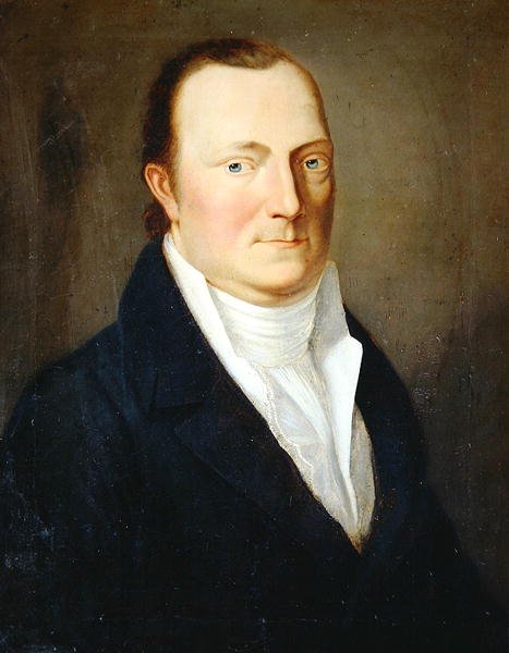 Portret prezesa policji Ludwiga von Mangera, ok.1825 (olej na płótnie) autorstwa August von der Embde