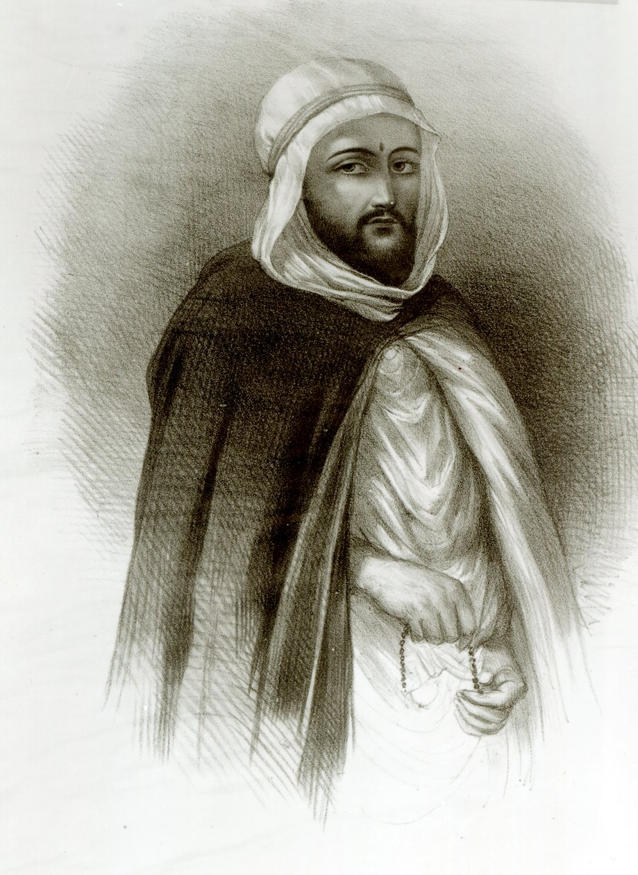 Portret F Abdula Qadira autorstwa Auguste Bry