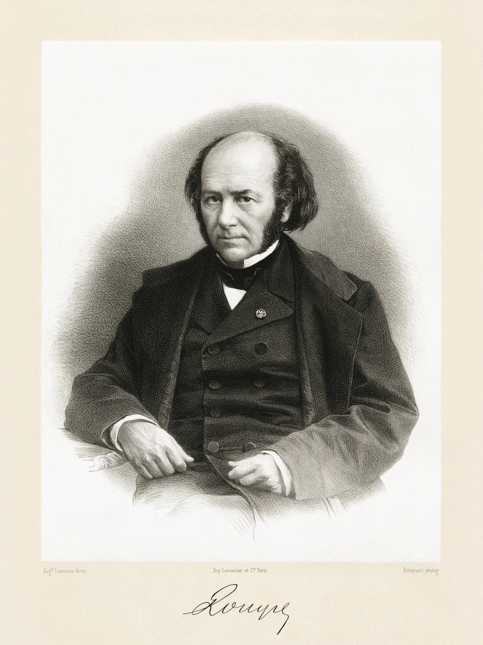 François Achille Longet, 1865-66 autorstwa Auguste Charles Lemoine