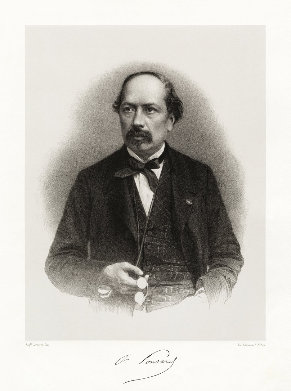 François Ponsard, 1865-66 autorstwa Auguste Charles Lemoine