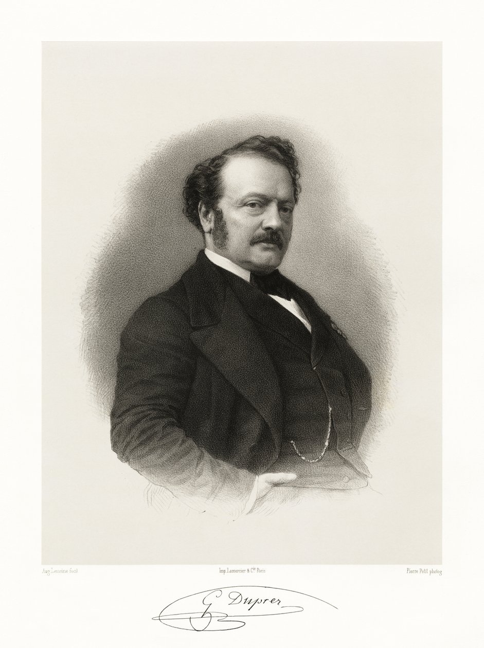 Gilbert Duprez, 1865-66 autorstwa Auguste Charles Lemoine