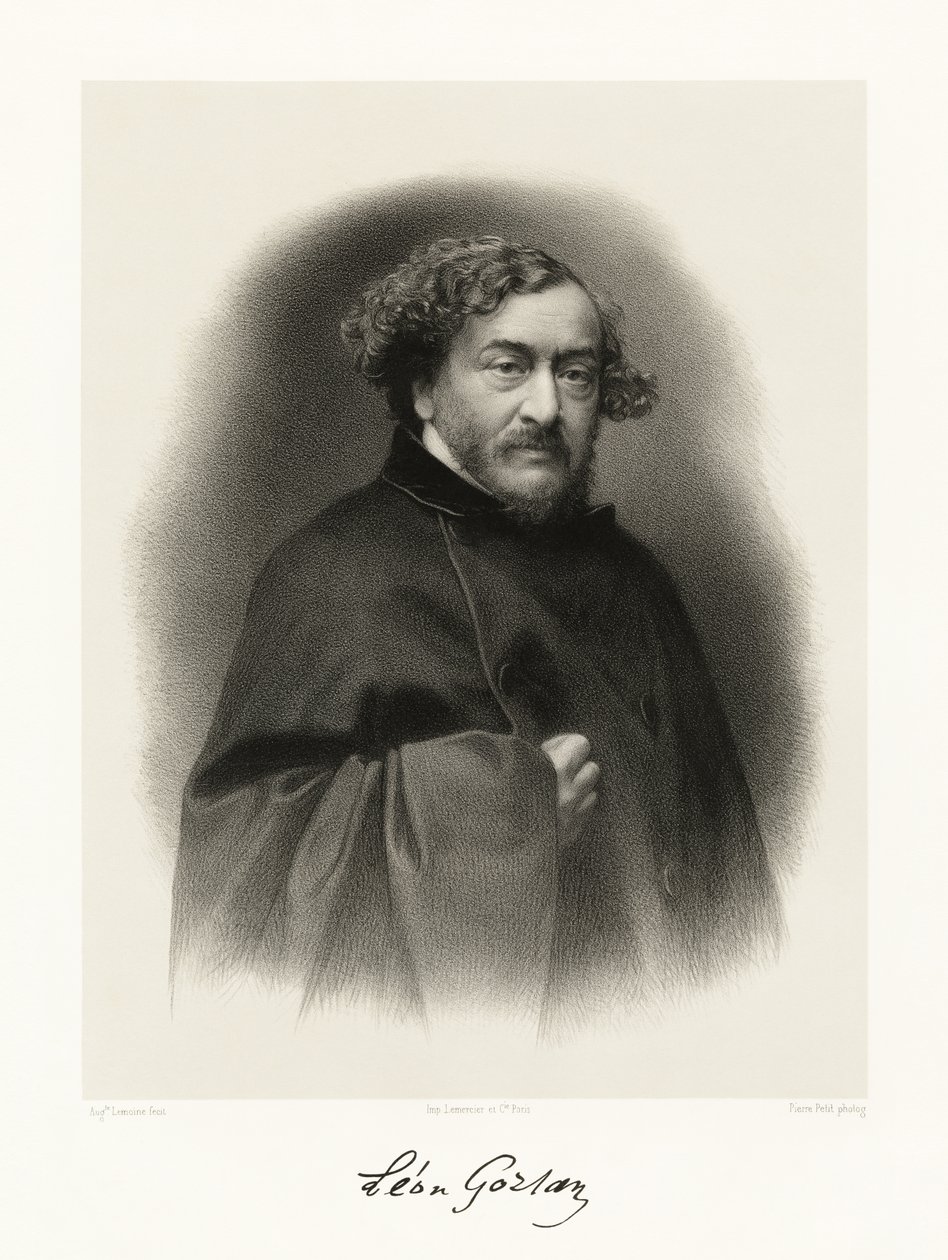 Leon Gozlan, 1865-66 autorstwa Auguste Charles Lemoine