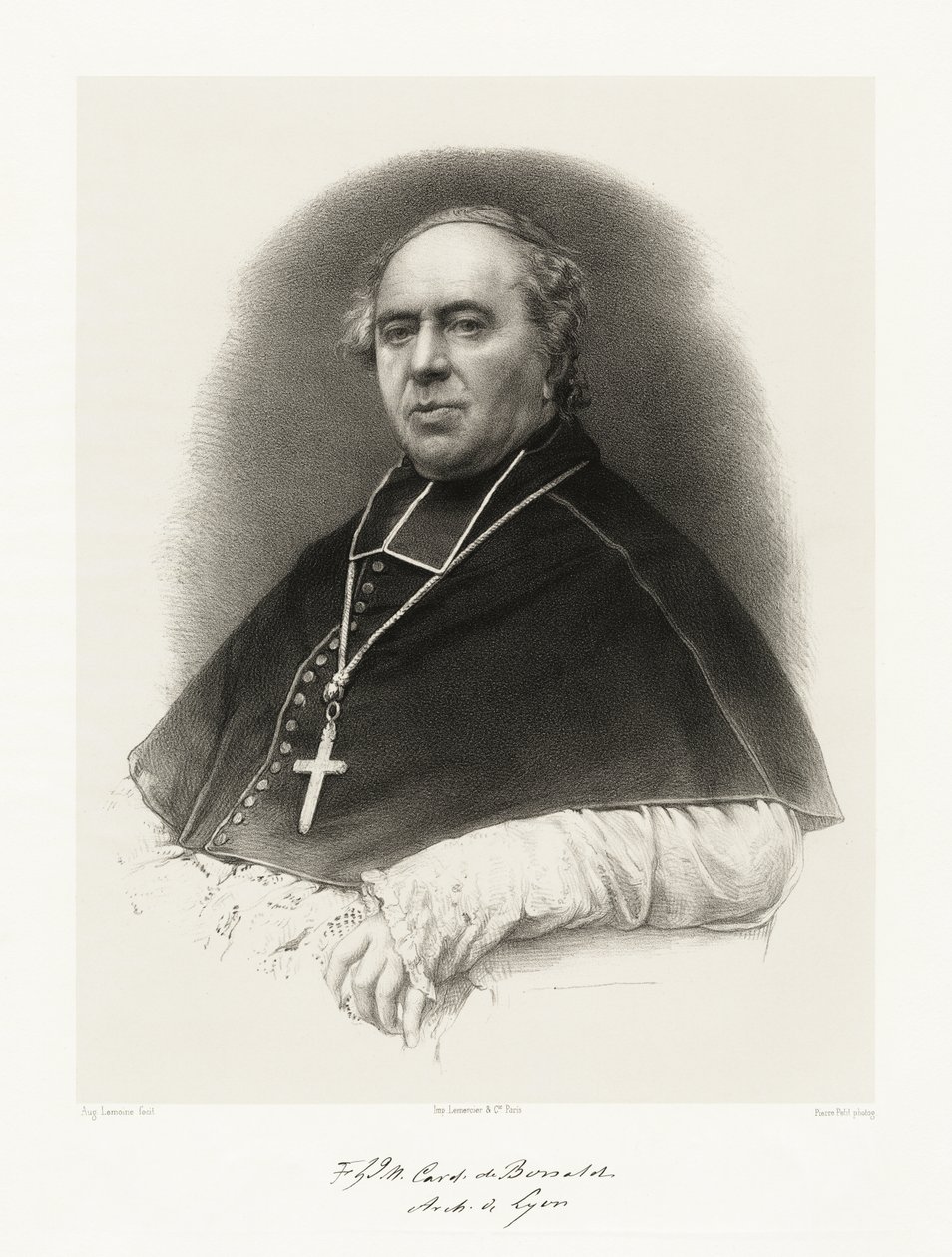 Louis Jacques Maurice de Bonald, 1865-66 autorstwa Auguste Charles Lemoine