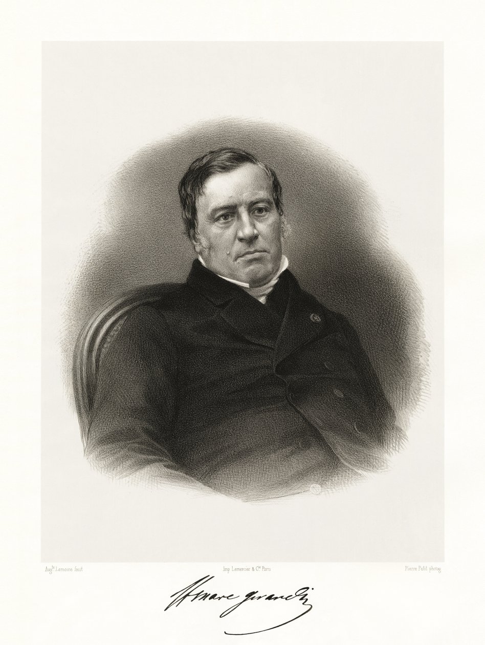 Saint-Marc Girardin, 1865-66 autorstwa Auguste Charles Lemoine