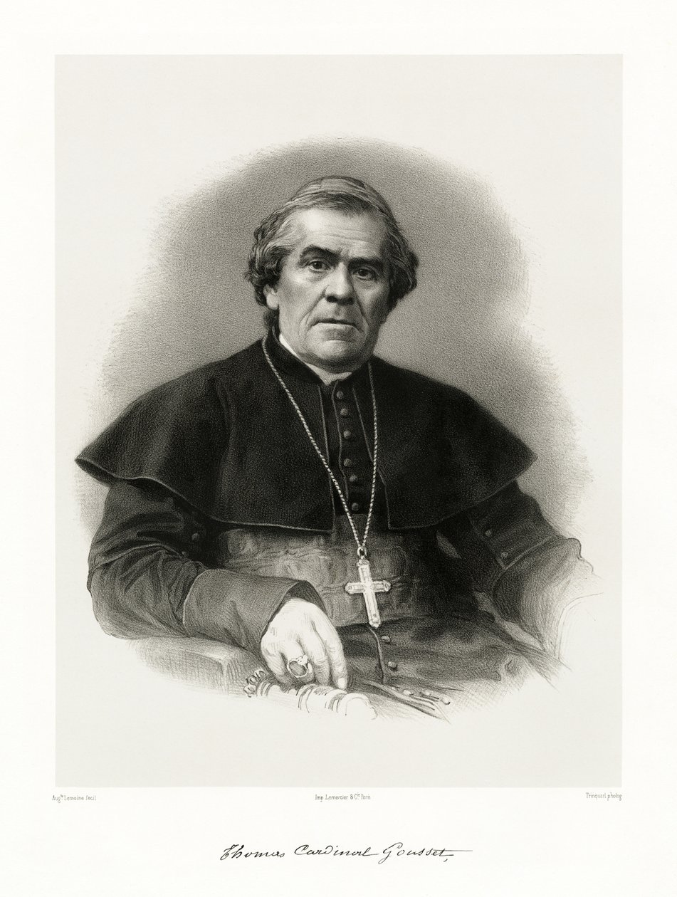 Thomas Marie Joseph Gousset, 1865-66 autorstwa Auguste Charles Lemoine