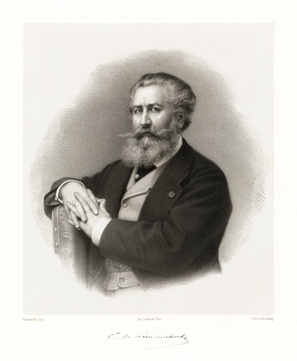 Alfred Emilien de Nieuwerkerke, 1865-66 autorstwa Auguste Charpentier