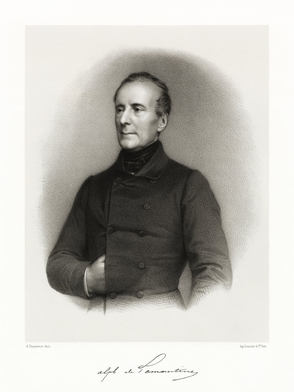 Alphonse de Lamartine, 1865-66 autorstwa Auguste Charpentier