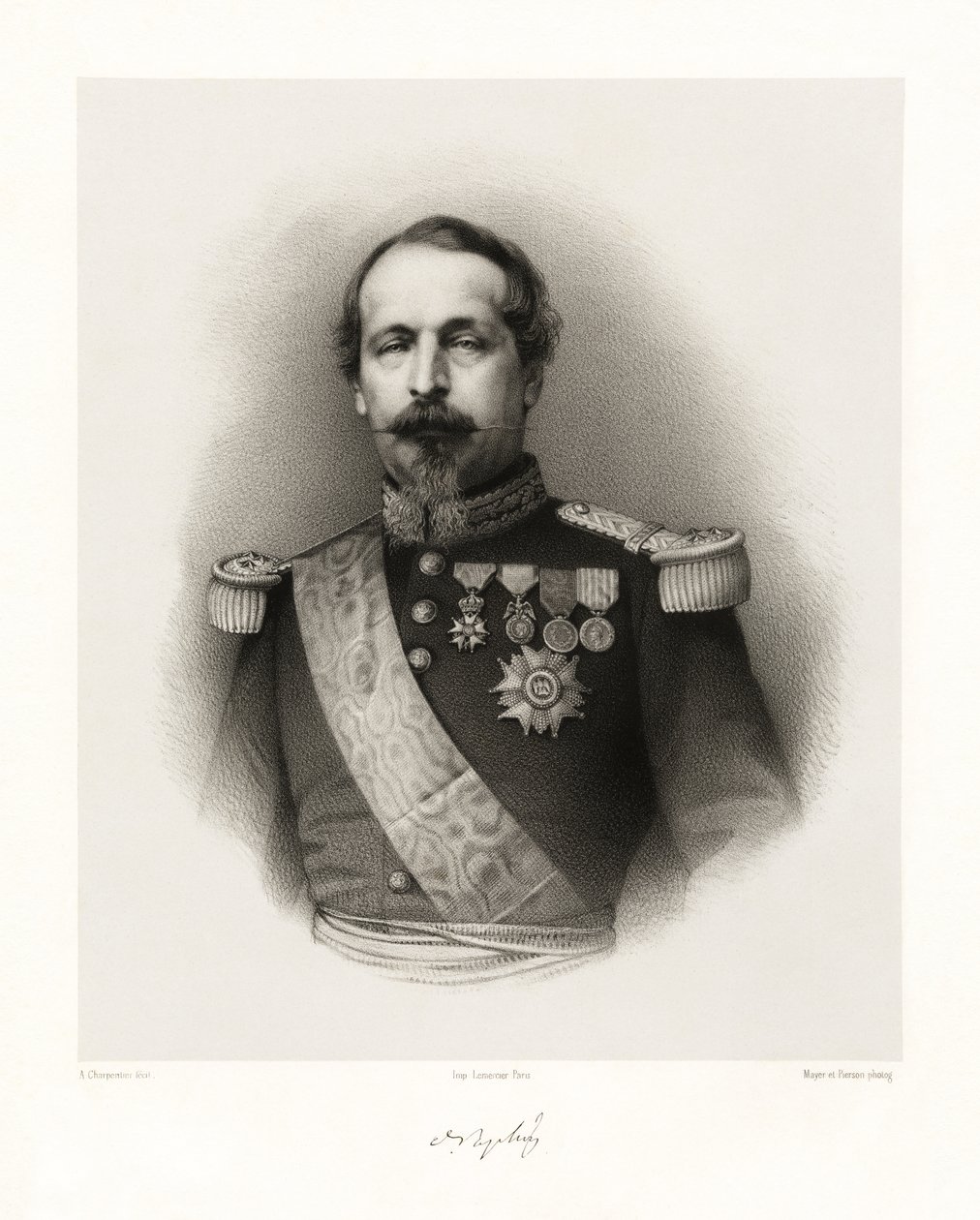 Karol Ludwik Napoleon Bonaparte, 1865-66 autorstwa Auguste Charpentier