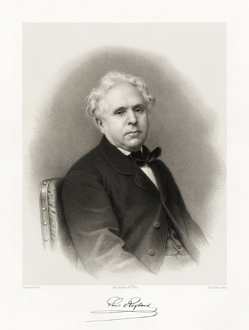Marie Roch Louis Reybaud, 1865-66 autorstwa Auguste Charpentier