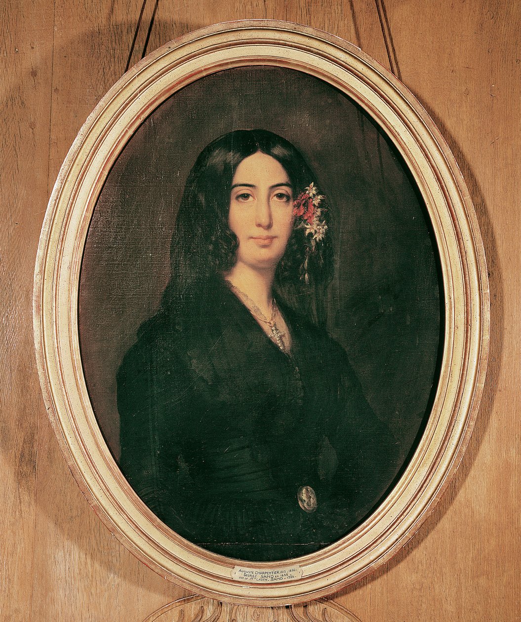 Portret George Sand (1804-76) autorstwa Auguste Charpentier