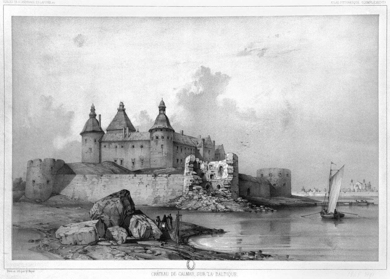 Zamek Kalmar autorstwa Auguste Etienne Francois Mayer