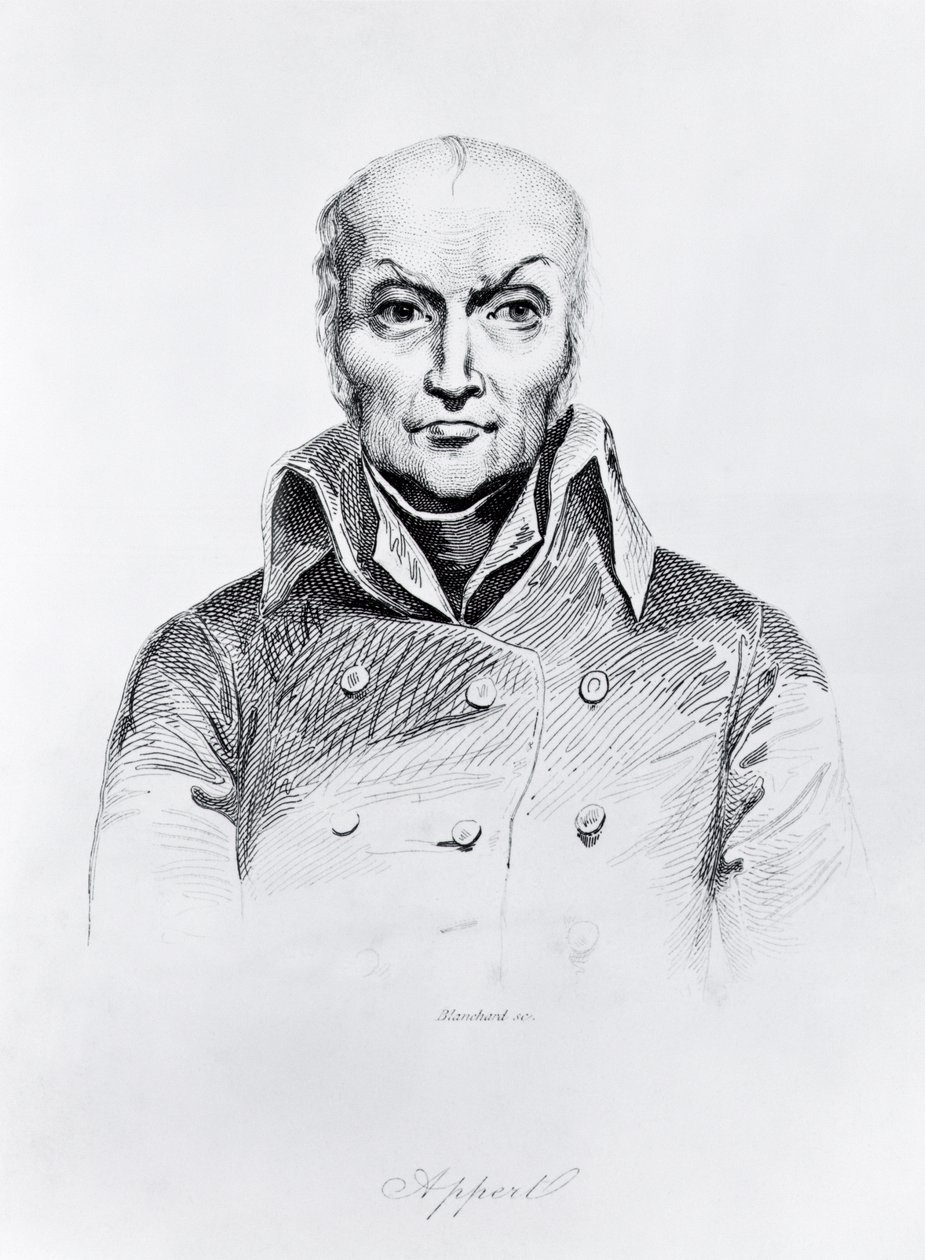 Portret Nicolasa Apperta (1749-1841) (zdjęcie bw) autorstwa Auguste I Blanchard