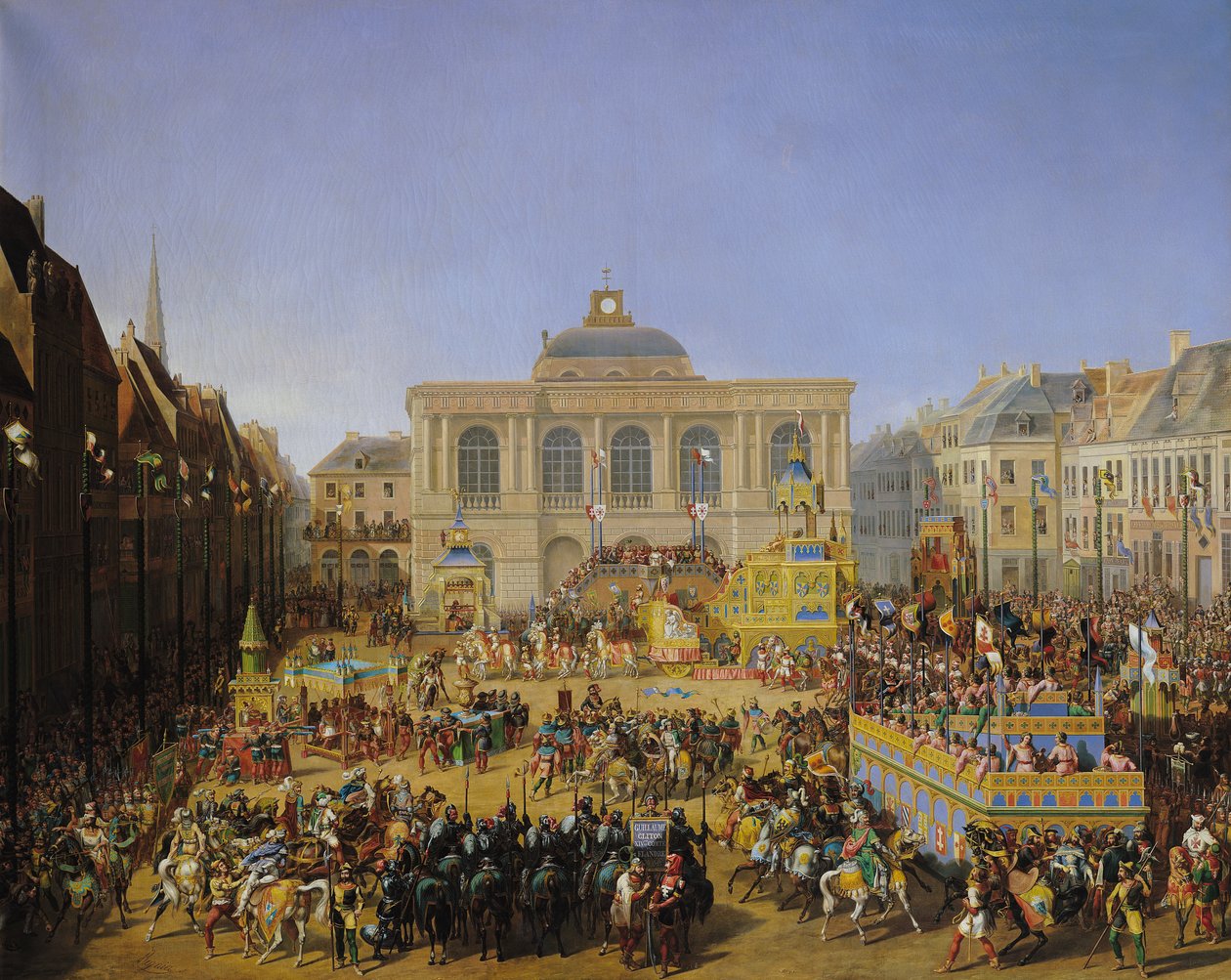 Kermesse w Saint-Omer w 1846 r. autorstwa Auguste Jacques Regnier