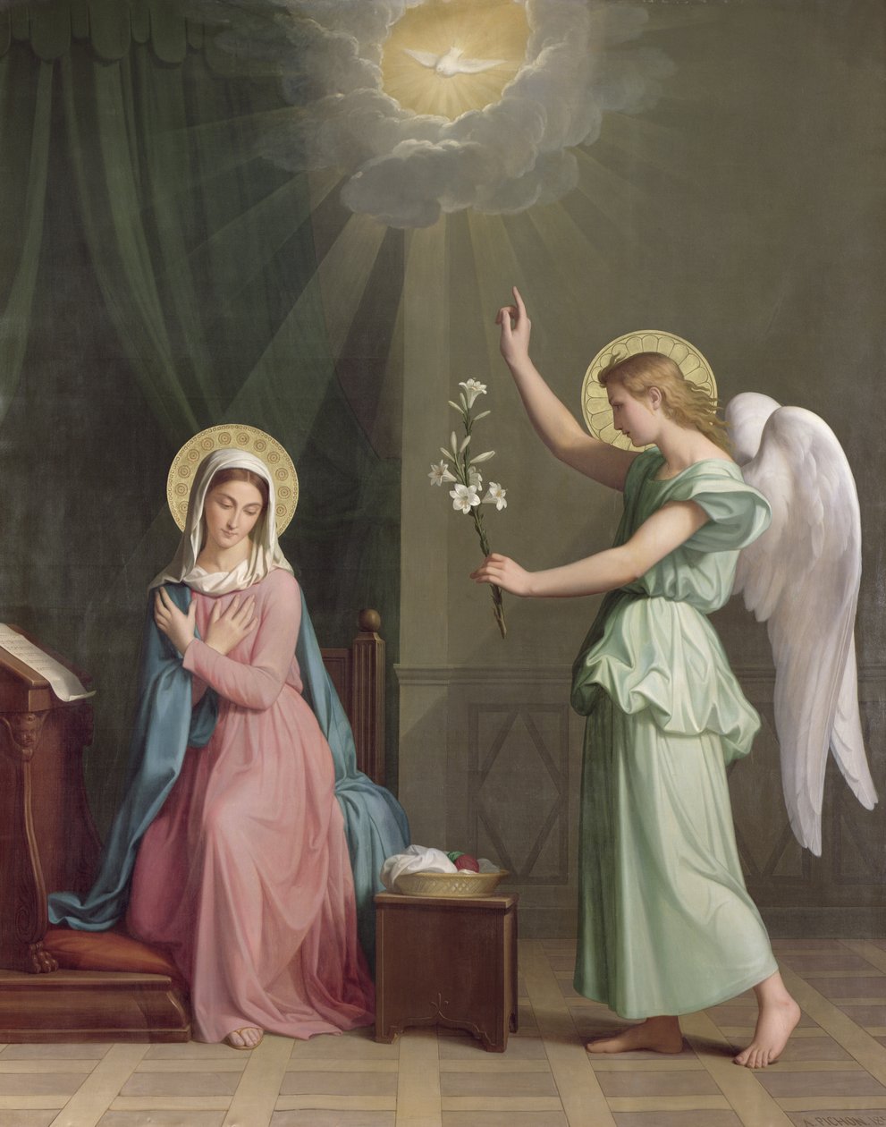 Zwiastowanie, 1859 autorstwa Auguste Pichon