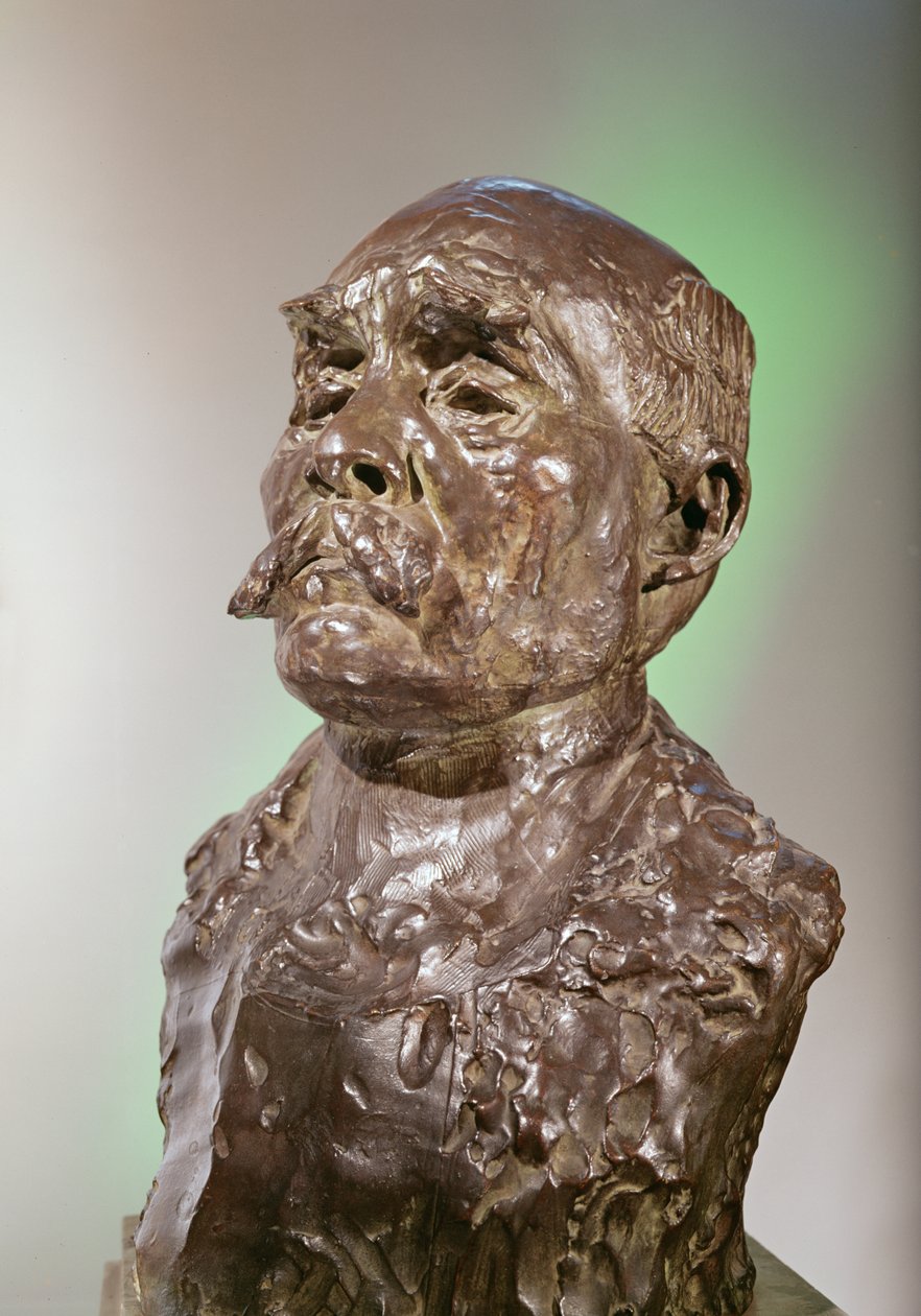 Popiersie Georges Clemenceau, 1911 (brąz) autorstwa Auguste Rodin