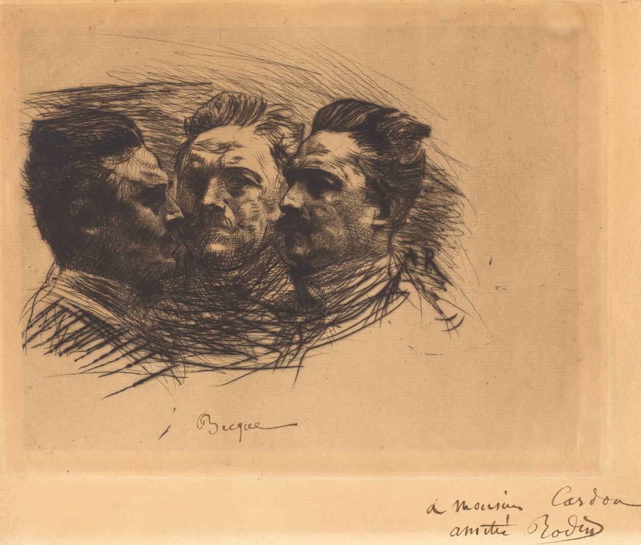 Henri Becque autorstwa Auguste Rodin