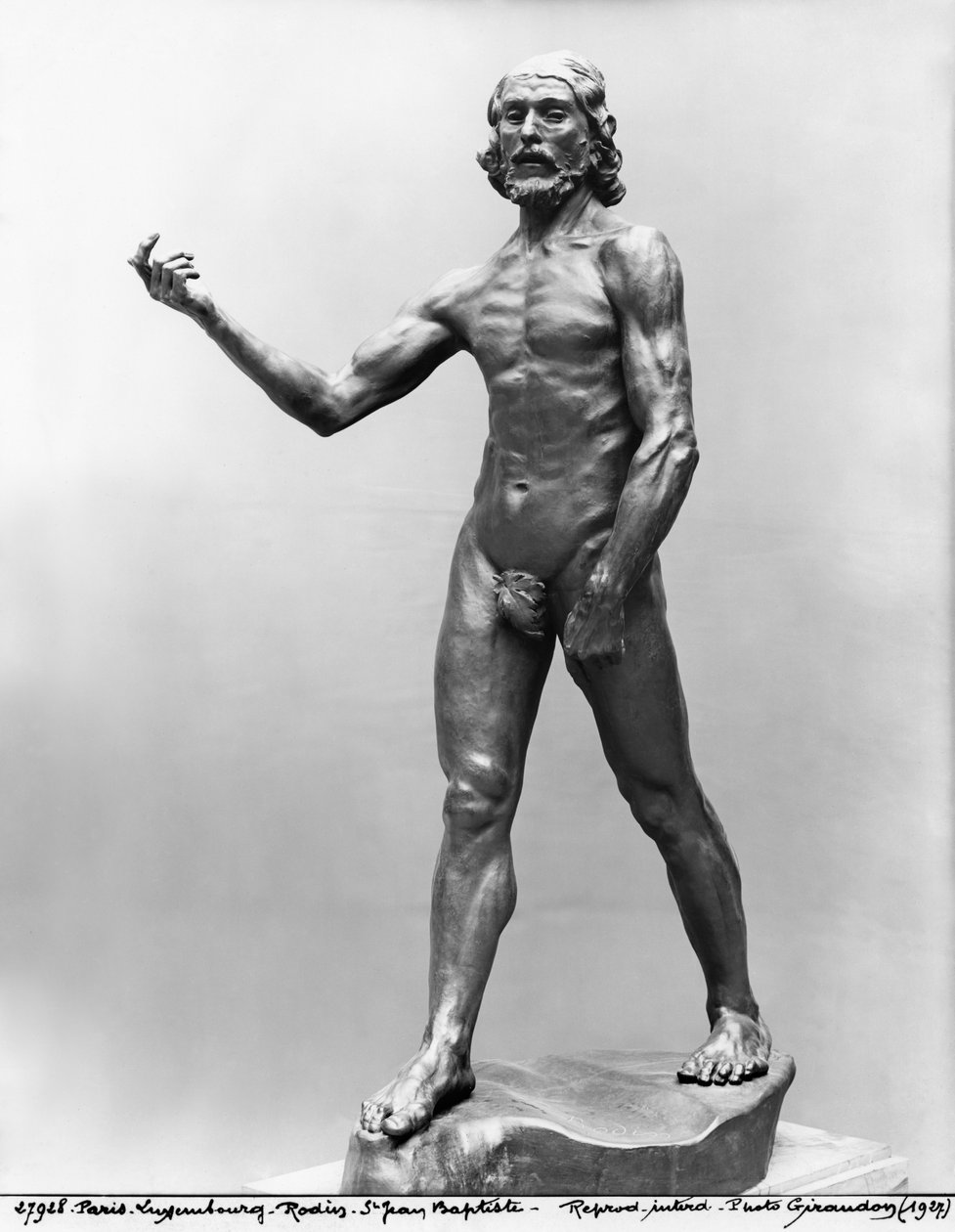 Św. Jan Chrzciciel, 1878-80 (patrz także 279788) (brąz) autorstwa Auguste Rodin