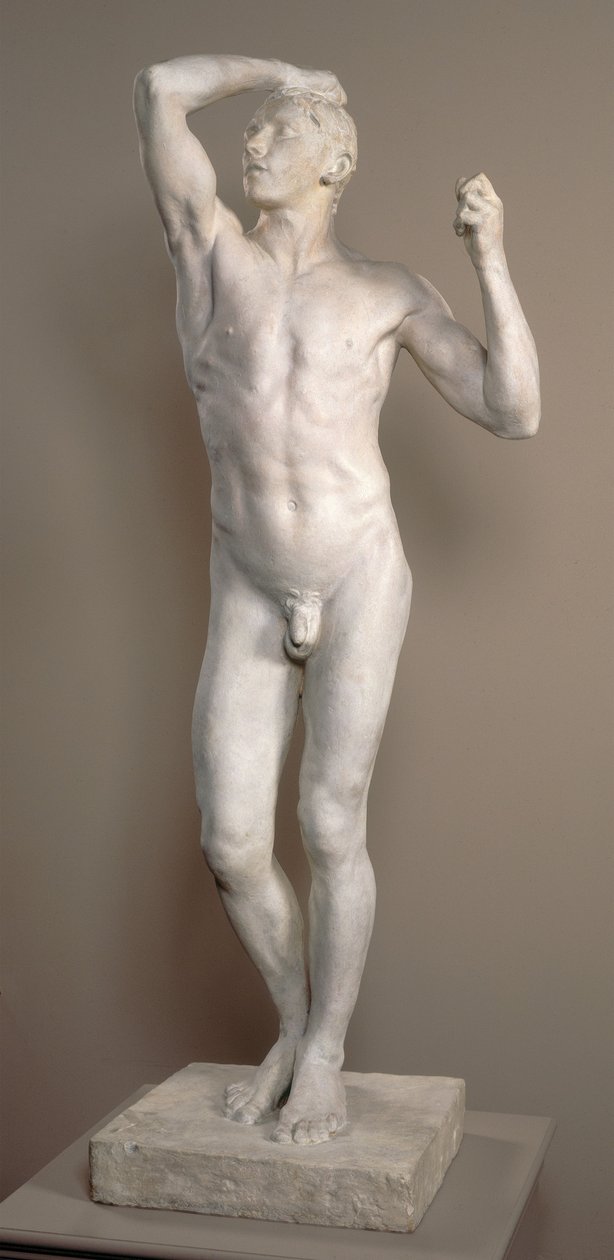 Epoka brązu, model 1875-1876, odlew 1898 (tynk) autorstwa Auguste Rodin