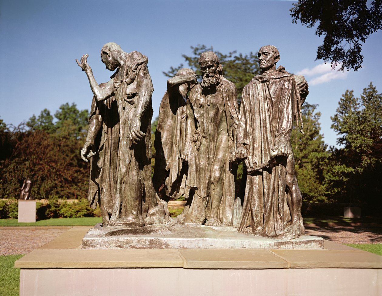 Mieszczanie z Calais (brąz) autorstwa Auguste Rodin