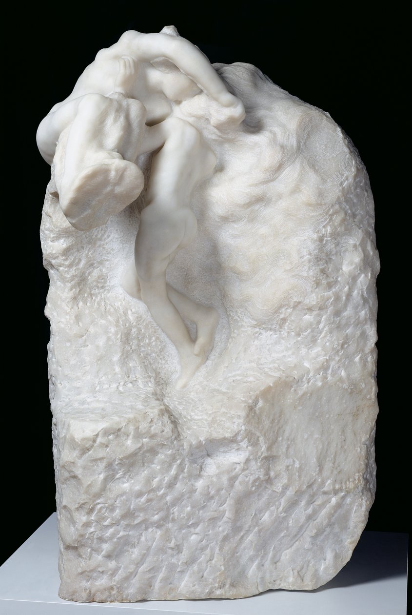 Ziemia i Księżyc, 1899 (marmur) autorstwa Auguste Rodin