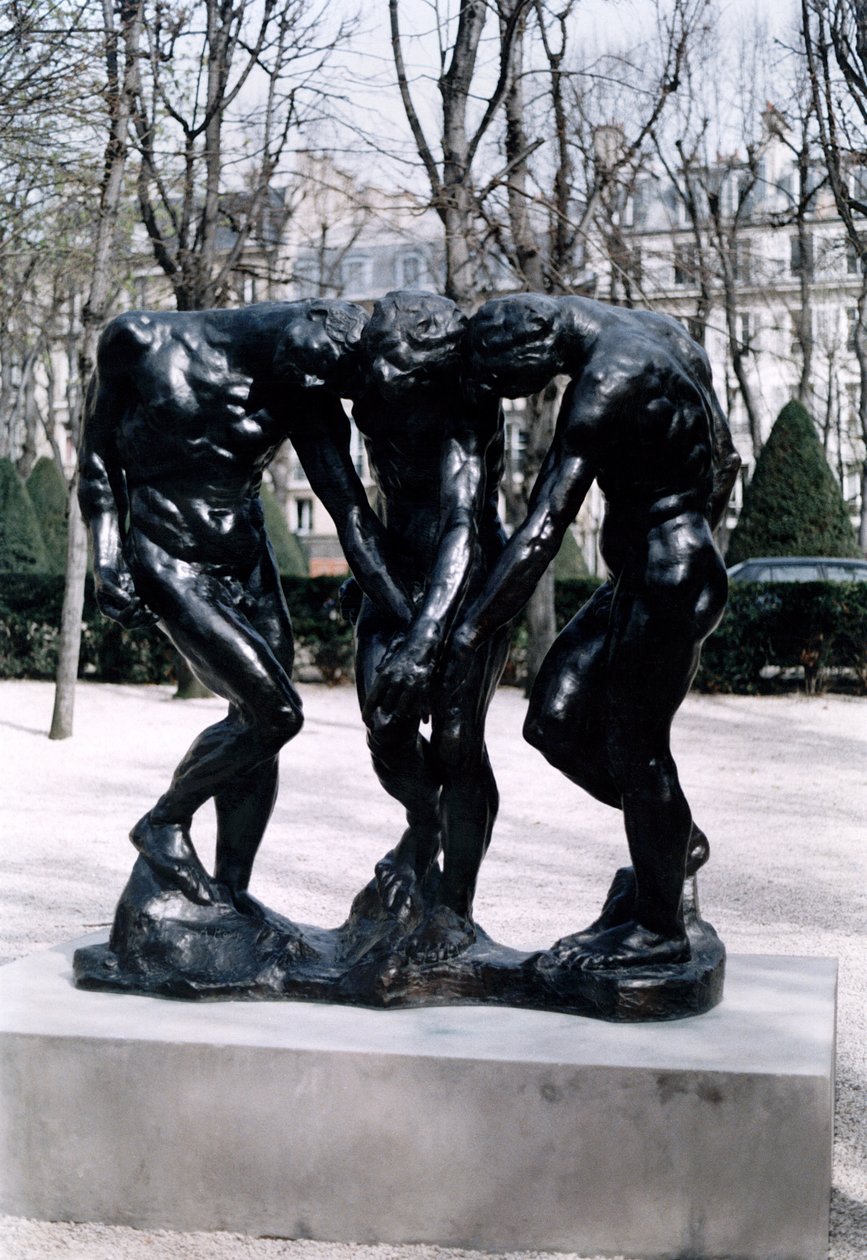 Trzy odcienie, 1881 (brąz) autorstwa Auguste Rodin